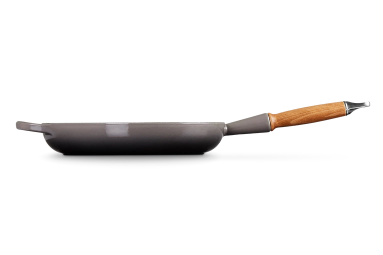 Le Creuset - patelnia żeliwna z drewnianym uchwytem 28 cm Flint