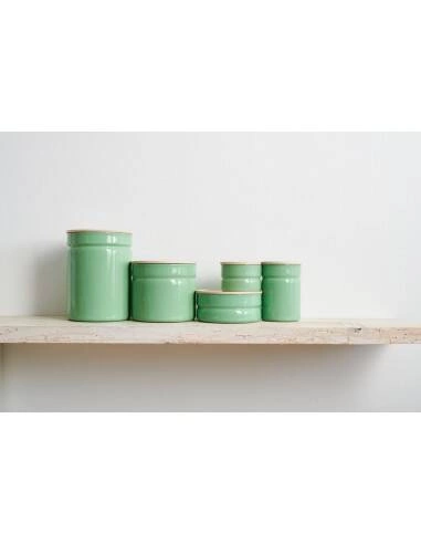 Riess - Pojemnik kuchenny z drewnianą pokrywą 0,5l Slow Green