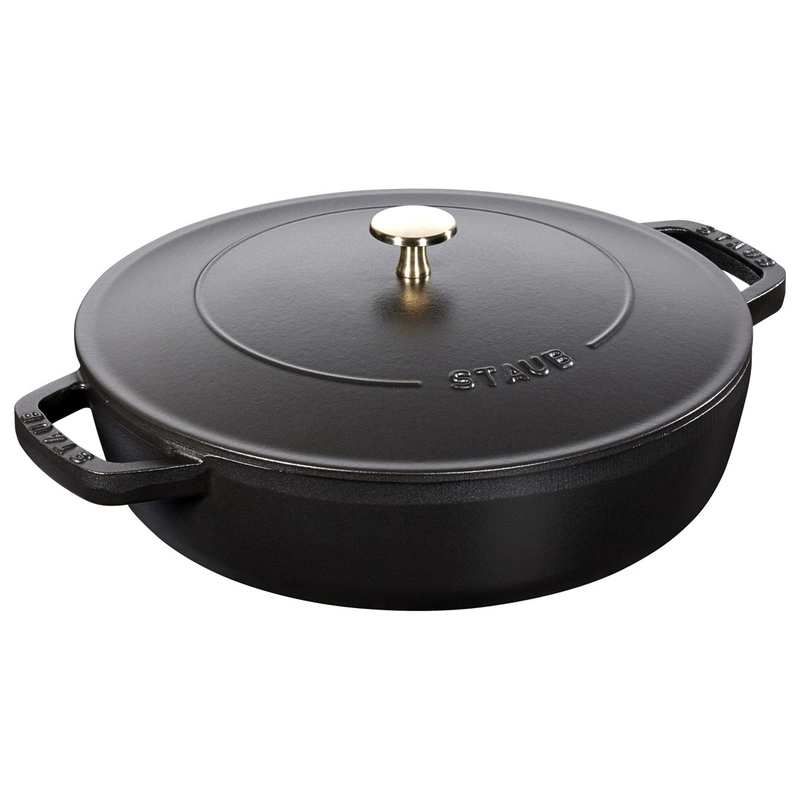 Staub - głęboka patelnia żeliwna Chistera czarna 24 cm