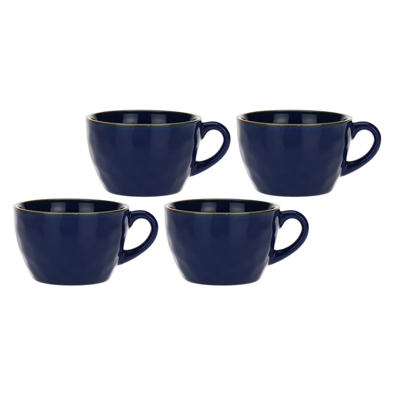 Rose&Tulipani - zestaw 4 kubków śniadaniowych 420 ml Concerto Blu Cobalto