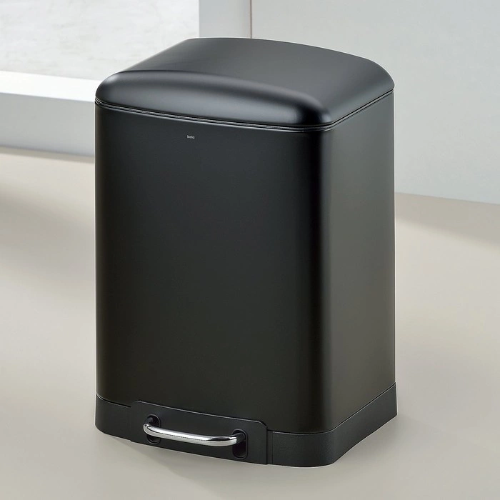 Kela - Kosz na śmieci 12 l czarny Davino