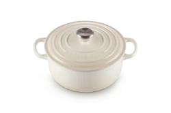 Le Creuset - brytfanna żeliwna emaliowana Signature okrągła 22 cm 3,3 l meringue