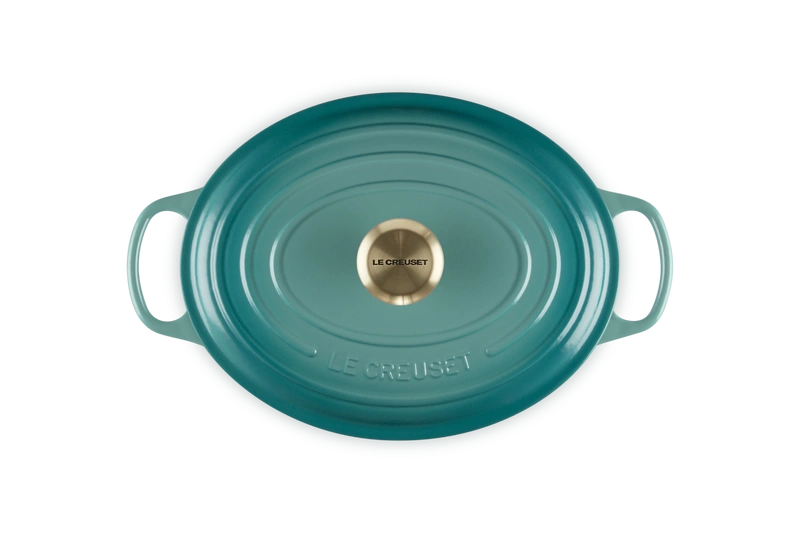 Le Creuset - brytfanna żeliwna Signature 29 cm 4,7 l bleu riviera