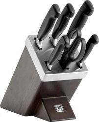 Zwilling - Zestaw 5 noży w bloku samoostrzącym Four Star