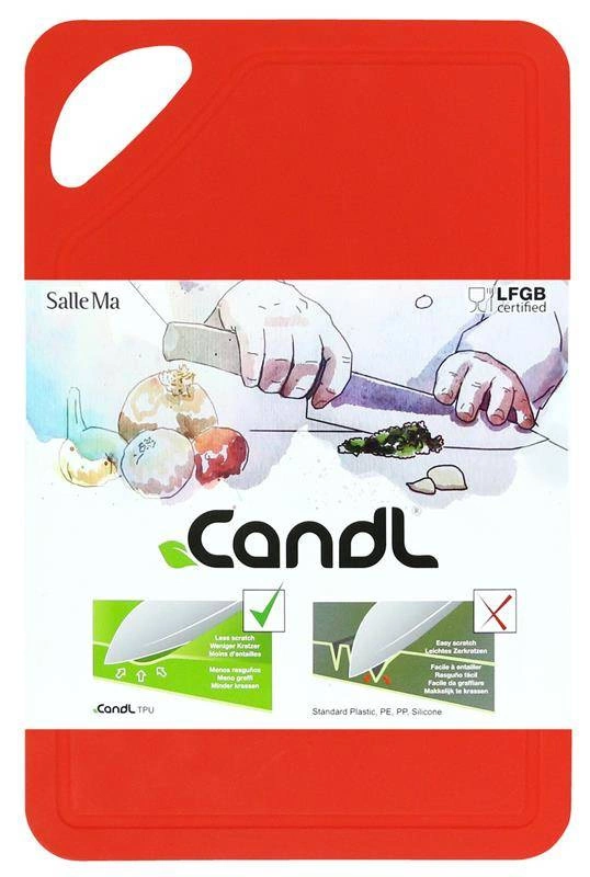 CandL - Mata kuchenna do krojenia 26x17 czerwona