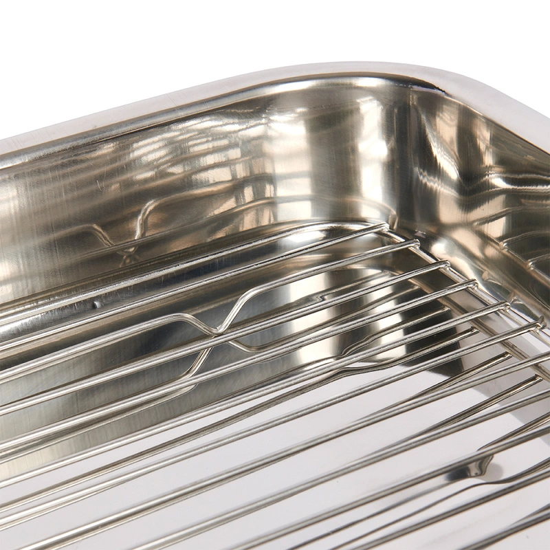 KitchenCraft - KitchenCraft brytfanna z rusztem ze stali nierdzewnej 43 x 31 cm