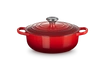 Le Creuset - garnek żeliwny Signature Saute wiśniowy 3,4 l 24 cm