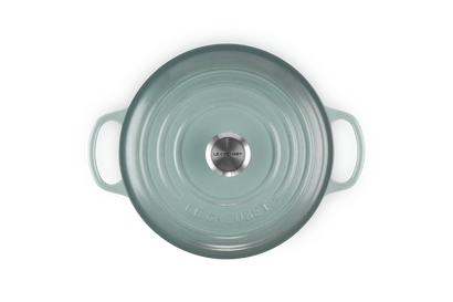 Le Creuset - brytfanna żeliwna emaliowana Signature okrągła 22 cm 3,3 l sea salt