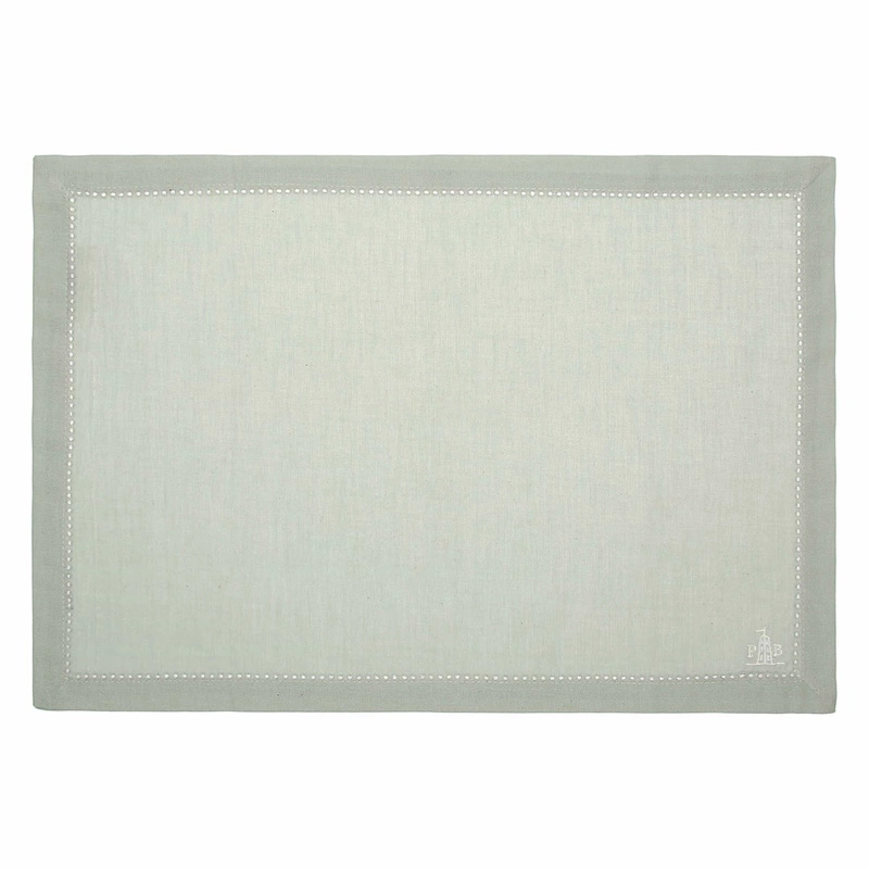 LA PORCELLANA BIANCA - Klasyczna podkładka na stół 47x35 cm, miętowy
