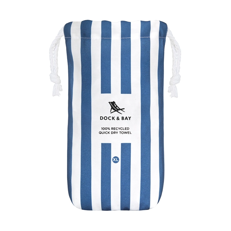Dock & Bay - Ręcznik plażowy, szybkoschnący - Whitsunday Blue XL 200x90cm