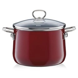 Riess - Garnek wysoki z pokrywą 24cm Rosso