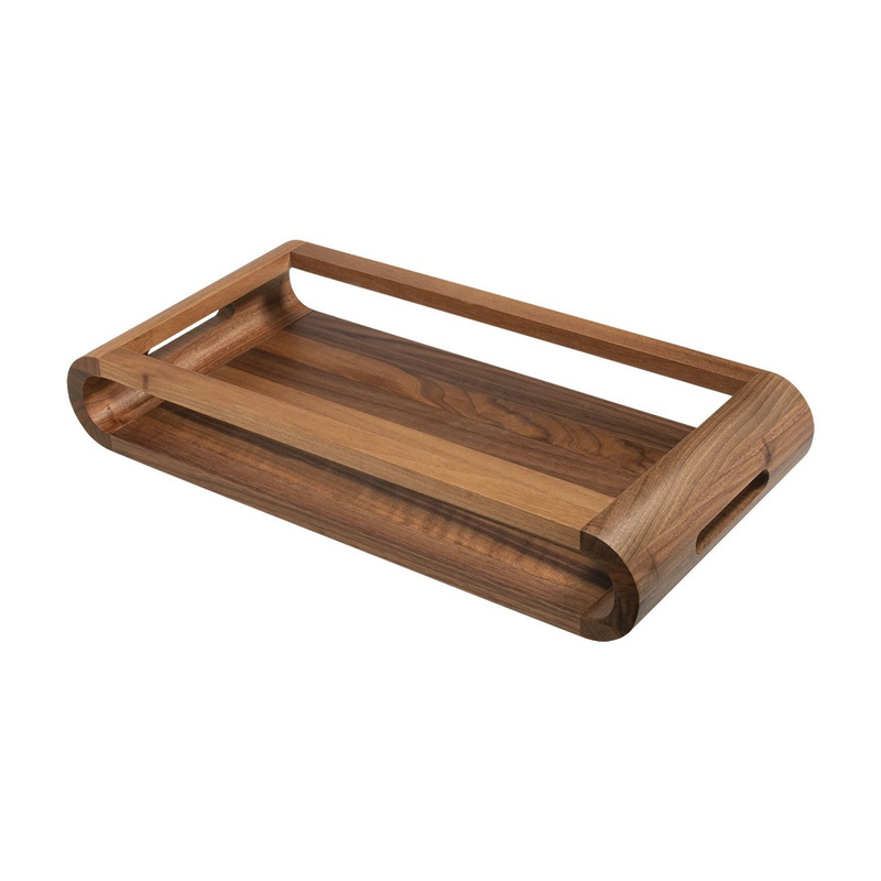 Artelegno - dwustronna taca z drewna orzechowego 21 x 43 cm VASD