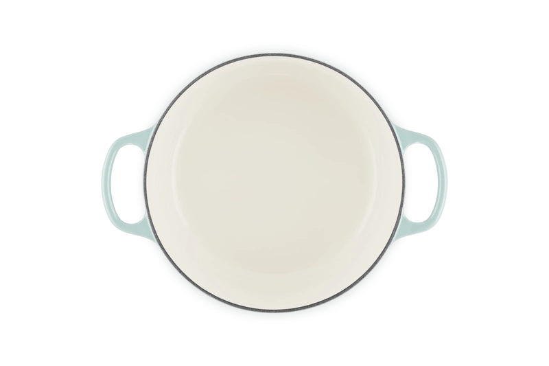 Le Creuset - garnek żeliwny Signature 24 cm 4,2 l sea salt