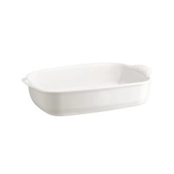 Emile Henry - Prostokątne naczynie do zapiekania 36,5×23,5 - biały