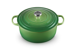 Le Creuset - garnek żeliwny emaliowany Signature 28 bamboo
