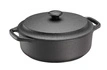 Skeppshult - Garnek żeliwny okrągły z pokrywką - 3 ltr, czarny