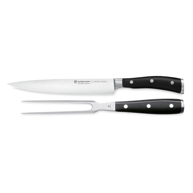 Wusthof - Zestaw- nóż kuchenny 20 cm i widelec - Classic Ikon