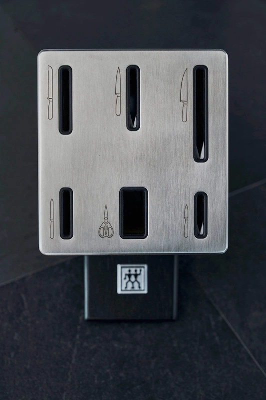 Zwilling - Zestaw 5 noży w bloku samoostrzącym Four Star czarny