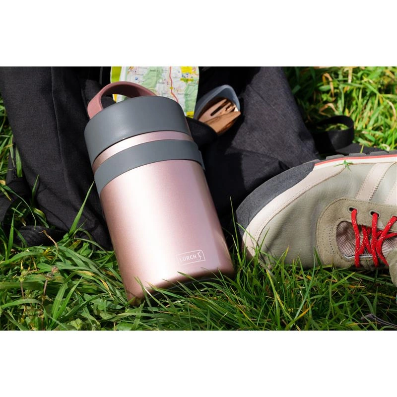 Lurch - pojemnik termiczny, śred. 10,5 x 23,5 cm, 0,8 l, różowe złoto Iso-Pot 2.0