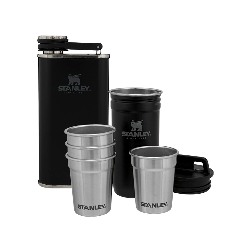 Stanley - Piersiówka z 4 kieliszkami ADVENTURE - czarna