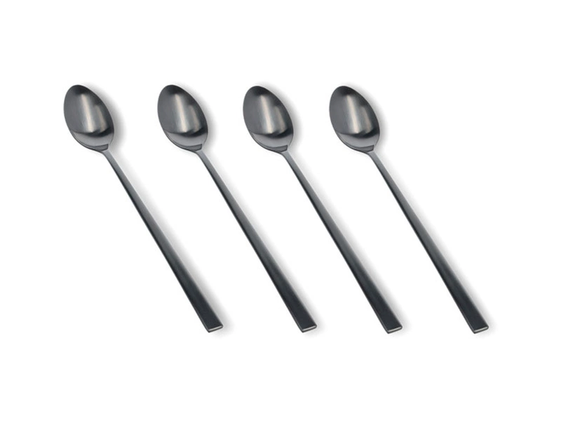 Bitz - Zestaw 4 sztuk łyżeczek do latte 20 cm Black