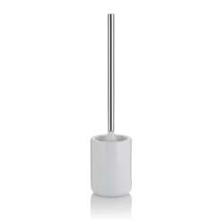 Kela - ceramiczny zestaw do WC, śred. 10,5 cm, wys. 46 cm, biały Isabella