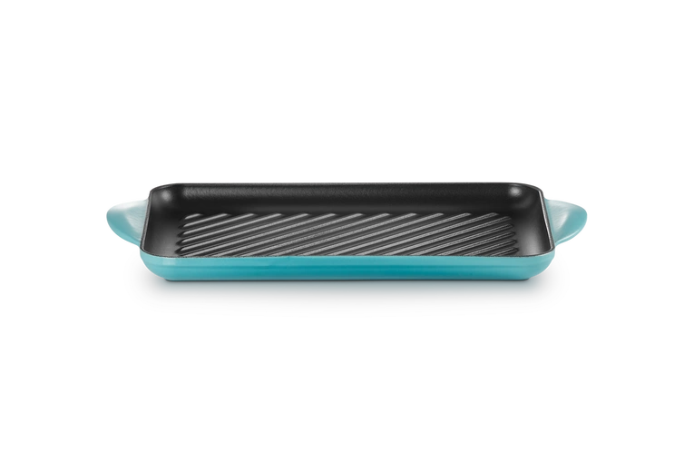 Le Creuset - patelnia żeliwna grillowa z dwoma uchwytami 32 cm Karaibska