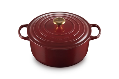 Le Creuset - garnek żeliwny emaliowany Signature 28 garnet