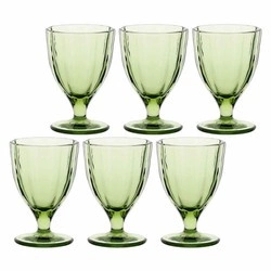 Rose&Tulipani - zestaw 6 kieliszków 300 ml zielony Amami