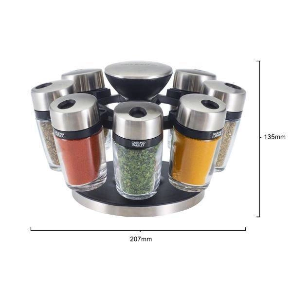 Cole & Mason - Przyprawnik- karuzela Premium z 8 przyprawami -