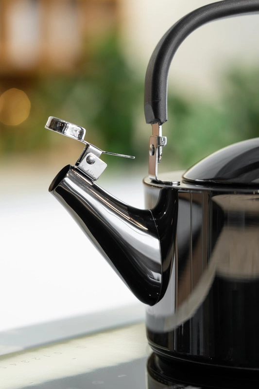 Vialli Design - Czajnik 1,5l z gwizdkiem Diamante grafitowy polerowany