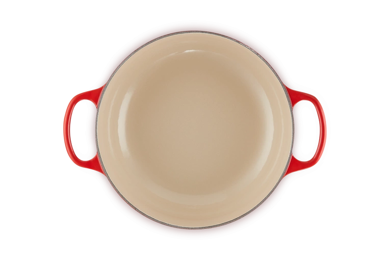 Le Creuset - garnek żeliwny wiśniowy 3,4 l 24 cm