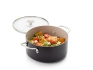KitchenAid - Garnek 24 cm 4,91l z pokrywką czarny