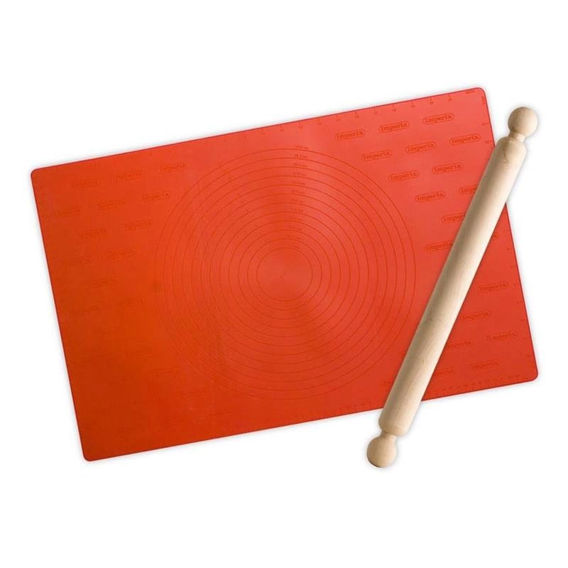 Imperia - Mata silikonowa + Wałek do makaronu