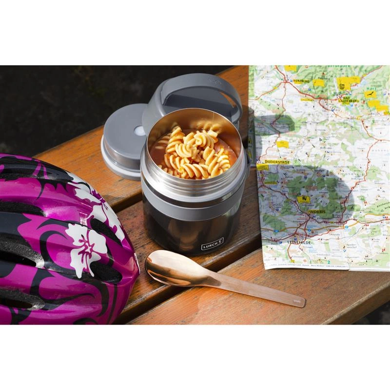 Lurch - pojemnik termiczny, śred. 10,5 x 18,5 cm, 0,5 l, antracytowy Iso-Pot 2.0