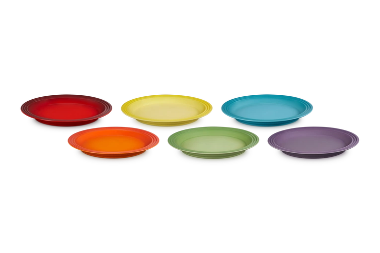 Le Creuset - zestaw 6 talerzy dużych 27 cm Rainbow