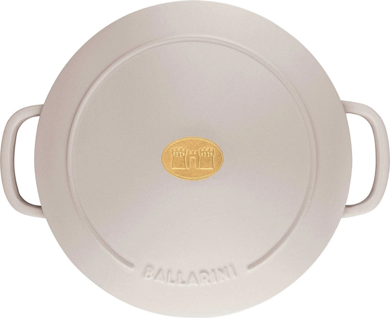 Ballarini - garnek żeliwny okrągły 2.6 ltr kość słoniowa Bellamonte