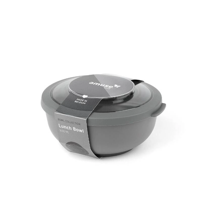Amuse - pojemnik / miska z pokrywką 1L szara