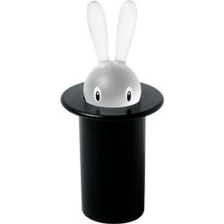 A di Alessi - pojemnik na wykałaczki, czarny MAGIC BUNNY