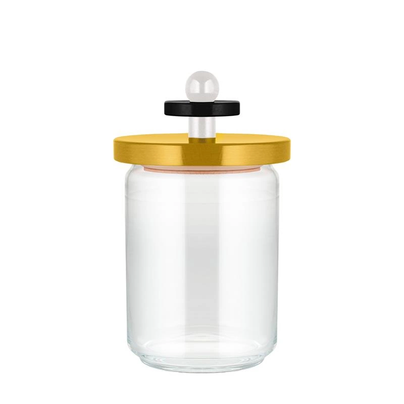 Alessi - Szklany słoik 1 l- żółty