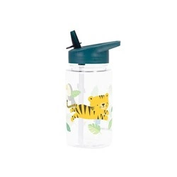 A Little Lovely Company - Butelka z ustnikiem na wodę JUNGLE TIGER 450 ml