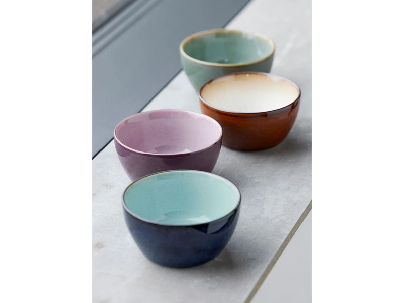 Bitz - Zestaw misek 4szt. 12m Wood/Ocean Stoneware