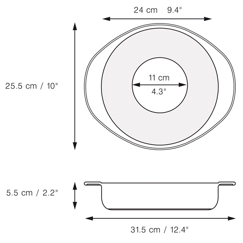 Mastrad - SILIKONOWA FORMA DO CIASTA OKRĄGŁAgrafitowy