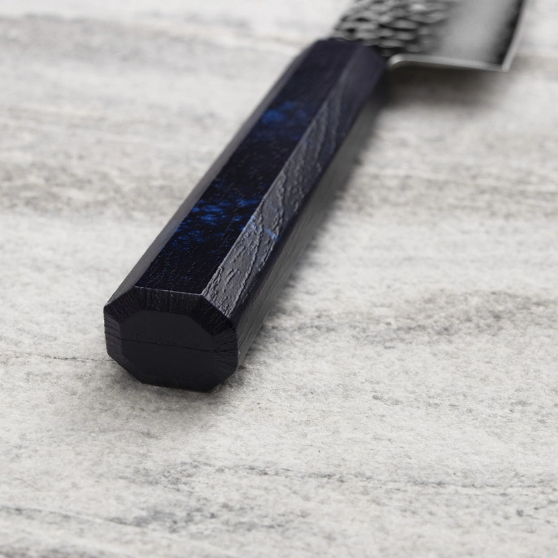 Sakai Takayuki - Nanairo VG-10 Blue Nóż Santoku 17 cm