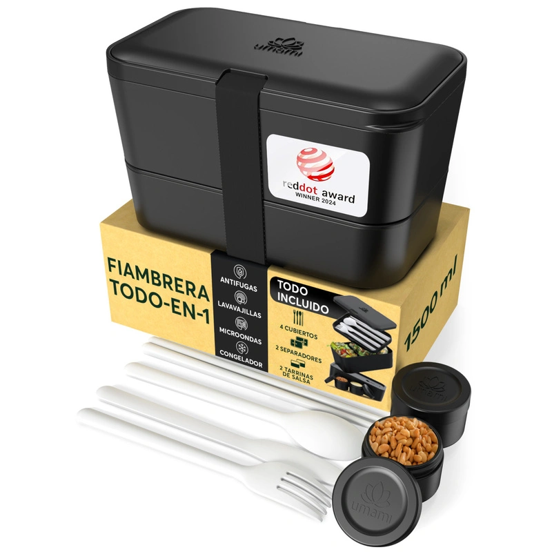 UMAMI - Lunchbox Nestable - Onyx Black - 1500ml