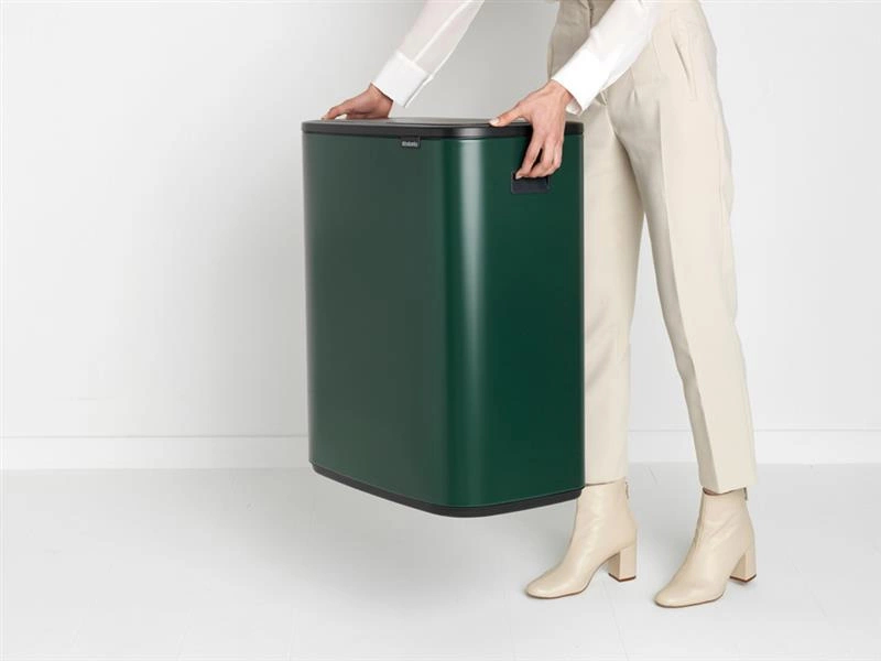 Brabantia - Kosz na śmieci Touch Bin BO 2x30L zielony Pine