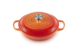 Le Creuset - garnek Gourmet Profesjonalny żeliwny 26 cm 2,2 l płomienny