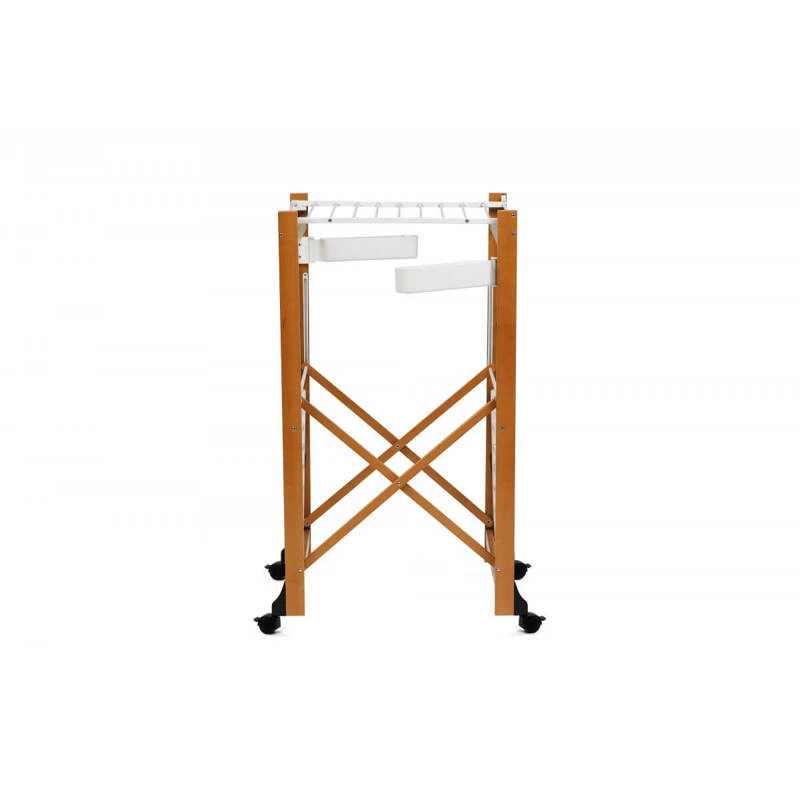 ARREDAMENTI - GABBIANO Suszarka na pranie na kółkach - 175 x 67 cm, Brązowy