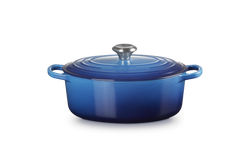 Le Creuset - brytfanna żeliwna emaliowana Signature 33 cm 7,5 l azure
