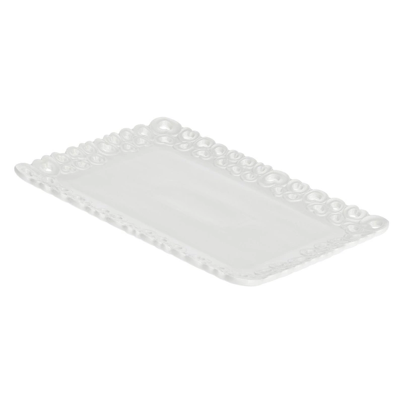 La Porcellana Bianca - zdobiona taca do serwowania 35 x 26 cm Valentino